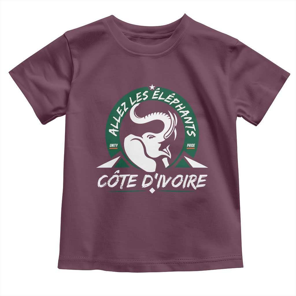 Allez Les Elephants Cote d'Ivoire Soccer Fan Toddler T Shirt Ivory Coast Pride Football Lovers