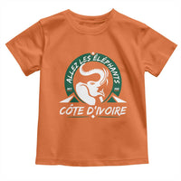 Allez Les Elephants Cote d'Ivoire Soccer Fan Toddler T Shirt Ivory Coast Pride Football Lovers