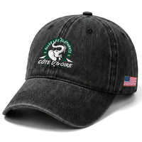 Allez Les Elephants Cote d'Ivoire Soccer Fan Washed Cotton Baseball Cap Ivory Coast Pride Football Lovers