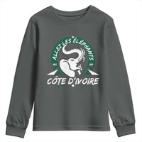 Allez Les Elephants Cote d'Ivoire Soccer Fan Youth Sweatshirt Ivory Coast Pride Football Lovers