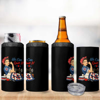 Funny Rosie We Can Quilt It 4 in 1 Can Cooler Tumbler Quilting Sewing Crafty Joke