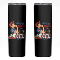 Funny Rosie We Can Quilt It Skinny Tumbler Quilting Sewing Crafty Joke
