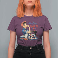 Funny Rosie We Can Quilt It T Shirt For Women Quilting Sewing Crafty Joke