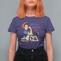 Funny Rosie We Can Quilt It T Shirt For Women Quilting Sewing Crafty Joke