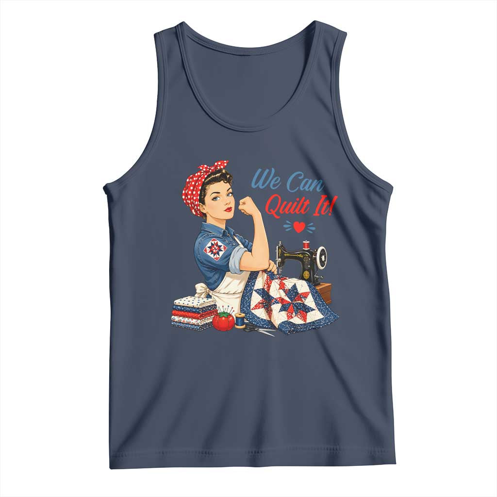 Funny Rosie We Can Quilt It Tank Top Quilting Sewing Crafty Joke