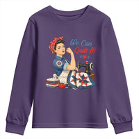 Funny Rosie We Can Quilt It Youth Sweatshirt Quilting Sewing Crafty Joke