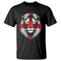 Majestic England Lion Face Graphic T Shirt Patriotic St. Georges Cross British Pride Heritage
