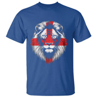Majestic England Lion Face Graphic T Shirt Patriotic St. Georges Cross British Pride Heritage
