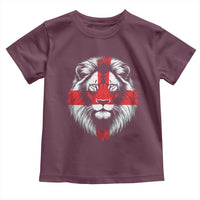 Majestic England Lion Face Graphic Toddler T Shirt Patriotic St. Georges Cross British Pride Heritage