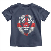 Majestic England Lion Face Graphic Toddler T Shirt Patriotic St. Georges Cross British Pride Heritage