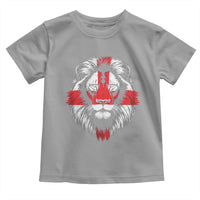 Majestic England Lion Face Graphic Toddler T Shirt Patriotic St. Georges Cross British Pride Heritage