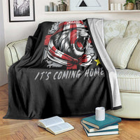 Roaring Lions England Football Pride Throw Blanket Retro Patriotic Soccer British Football Fans