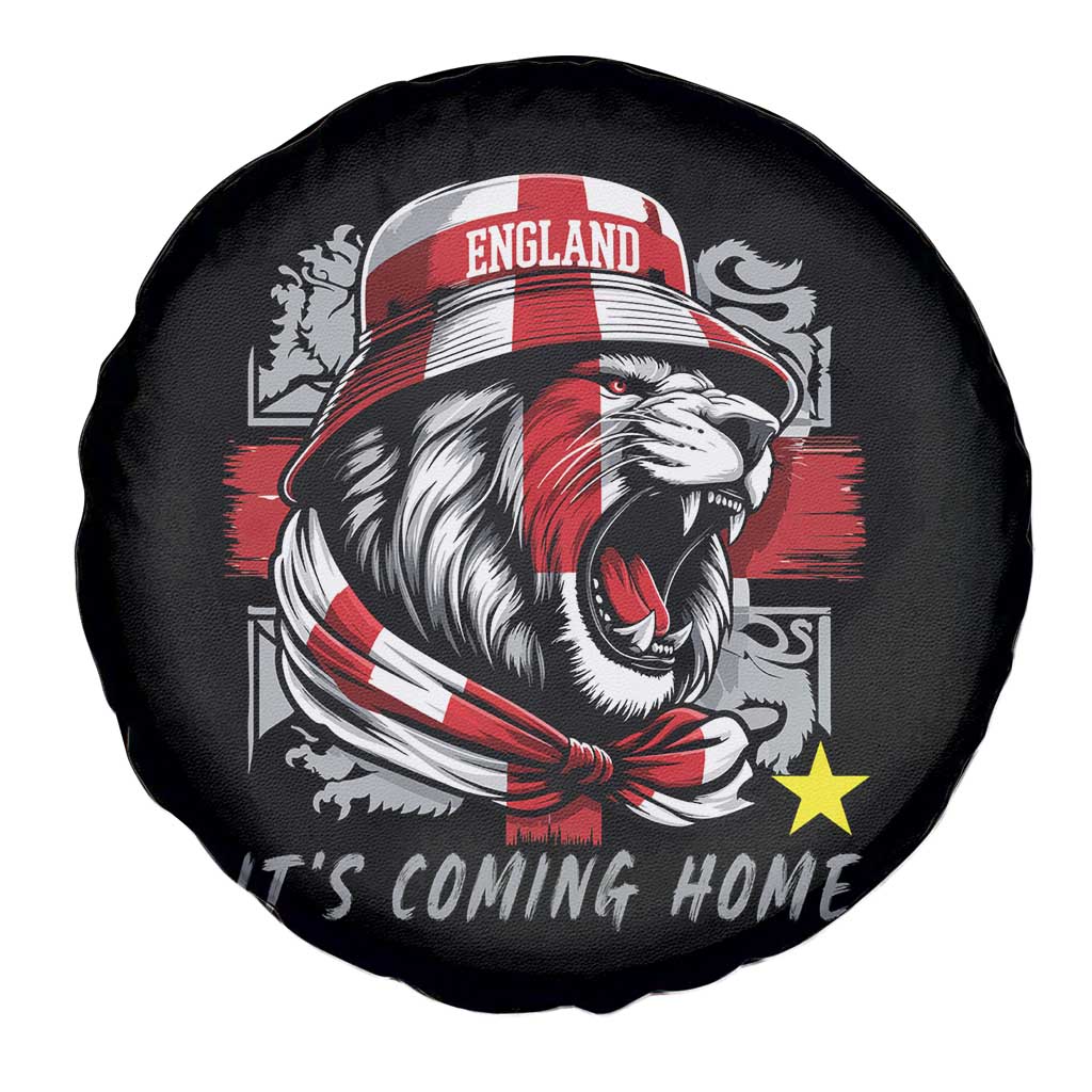 Roaring Lions England Football Pride Spare Tire Cover Retro Patriotic Soccer British Football Fans