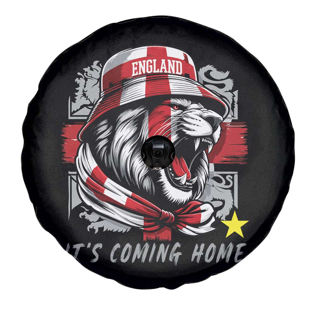 Roaring Lions England Football Pride Spare Tire Cover Retro Patriotic Soccer British Football Fans
