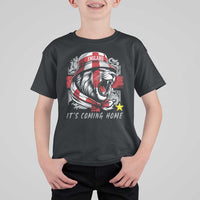 Roaring Lions England Football Pride T Shirt For Kid Retro Patriotic Soccer British Football Fans