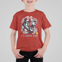 Roaring Lions England Football Pride T Shirt For Kid Retro Patriotic Soccer British Football Fans