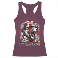 Roaring Lions England Football Pride Racerback Tank Top Retro Patriotic Soccer British Football Fans