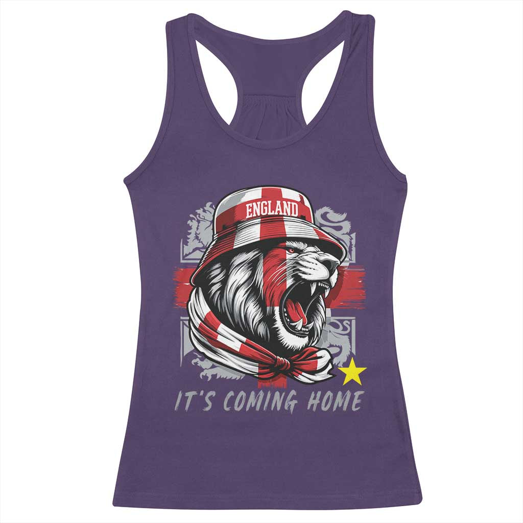 Roaring Lions England Football Pride Racerback Tank Top Retro Patriotic Soccer British Football Fans