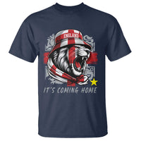 Roaring Lions England Football Pride T Shirt Retro Patriotic Soccer British Football Fans