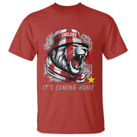 Roaring Lions England Football Pride T Shirt Retro Patriotic Soccer British Football Fans