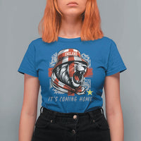 Roaring Lions England Football Pride T Shirt For Women Retro Patriotic Soccer British Football Fans