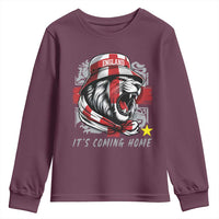Roaring Lions England Football Pride Youth Sweatshirt Retro Patriotic Soccer British Football Fans