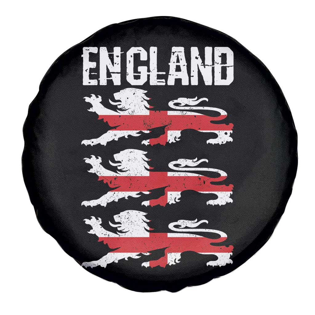 Vintage Three Lions England Pride Spare Tire Cover Patriotic Soccer British Football Fans