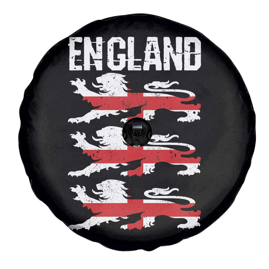 Vintage Three Lions England Pride Spare Tire Cover Patriotic Soccer British Football Fans