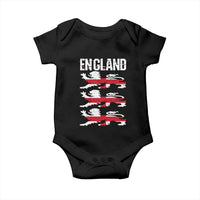 Vintage Three Lions England Pride Baby Onesie Patriotic Soccer British Football Fans