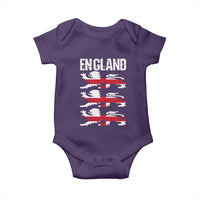 Vintage Three Lions England Pride Baby Onesie Patriotic Soccer British Football Fans