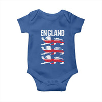 Vintage Three Lions England Pride Baby Onesie Patriotic Soccer British Football Fans
