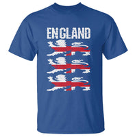 Vintage Three Lions England Pride T Shirt Patriotic Soccer British Football Fans