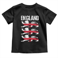 Vintage Three Lions England Pride Toddler T Shirt Patriotic Soccer British Football Fans