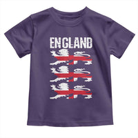 Vintage Three Lions England Pride Toddler T Shirt Patriotic Soccer British Football Fans