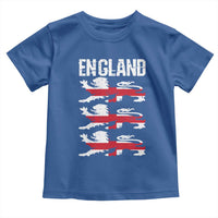 Vintage Three Lions England Pride Toddler T Shirt Patriotic Soccer British Football Fans