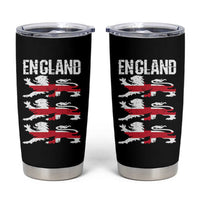Vintage Three Lions England Pride Tumbler Cup Patriotic Soccer British Football Fans