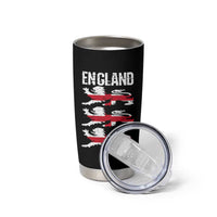 Vintage Three Lions England Pride Tumbler Cup Patriotic Soccer British Football Fans