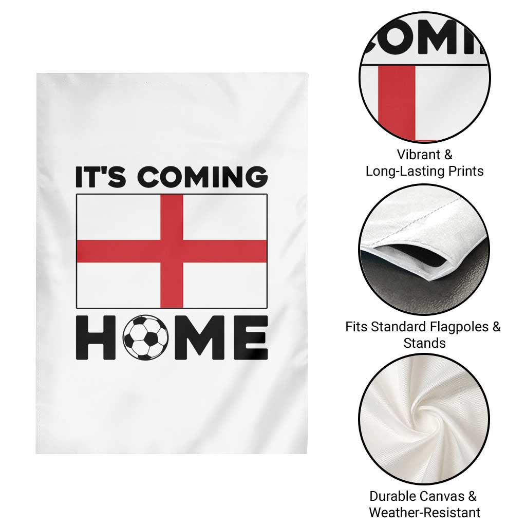 It is Coming Home England Football Flag Garden Flag Patriotic Soccer Fans St Georges Cross Heritage Pride