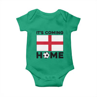 It is Coming Home England Football Flag Baby Onesie Patriotic Soccer Fans St Georges Cross Heritage Pride