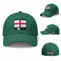 It is Coming Home England Football Flag Baseball Cap Patriotic Soccer Fans St Georges Cross Heritage Pride