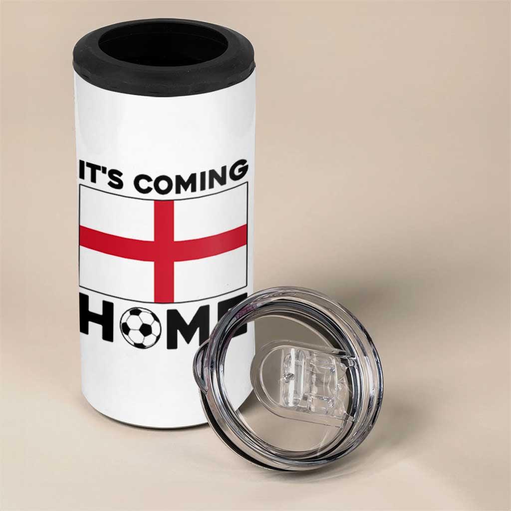 It is Coming Home England Football Flag 4 in 1 Can Cooler Tumbler Patriotic Soccer Fans St Georges Cross Heritage Pride
