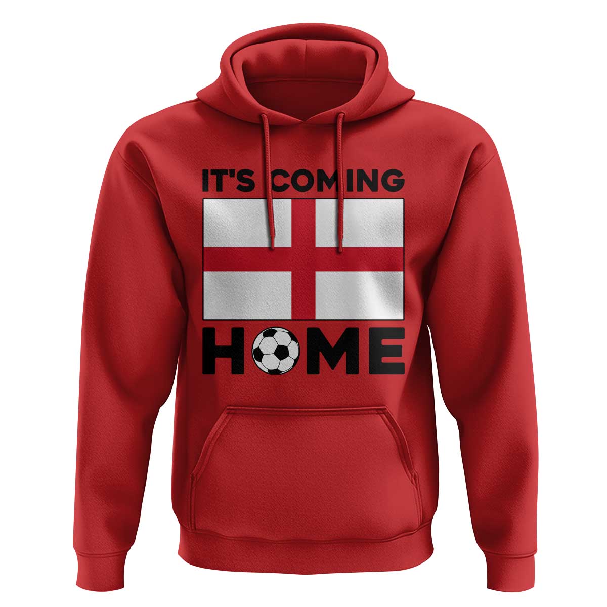 It is Coming Home England Football Flag Hoodie Patriotic Soccer Fans St Georges Cross Heritage Pride