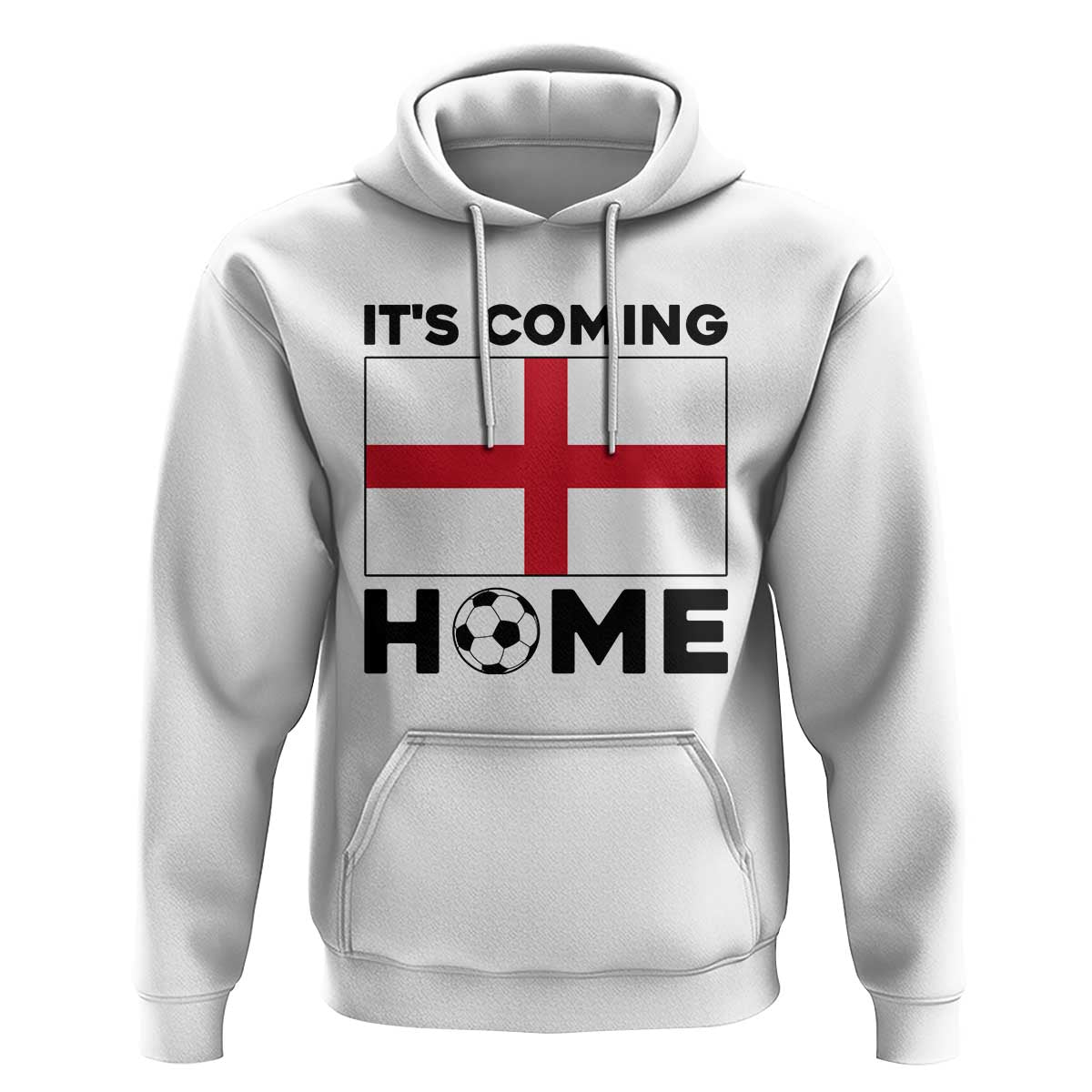 It is Coming Home England Football Flag Hoodie Patriotic Soccer Fans St Georges Cross Heritage Pride