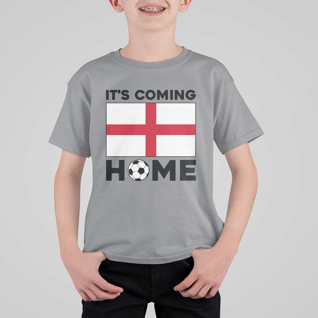 It is Coming Home England Football Flag T Shirt For Kid Patriotic Soccer Fans St Georges Cross Heritage Pride
