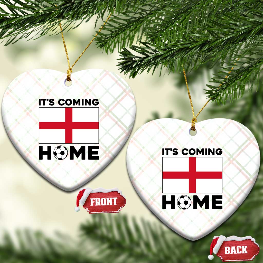 It is Coming Home England Football Flag Ceramic Ornament Patriotic Soccer Fans St Georges Cross Heritage Pride