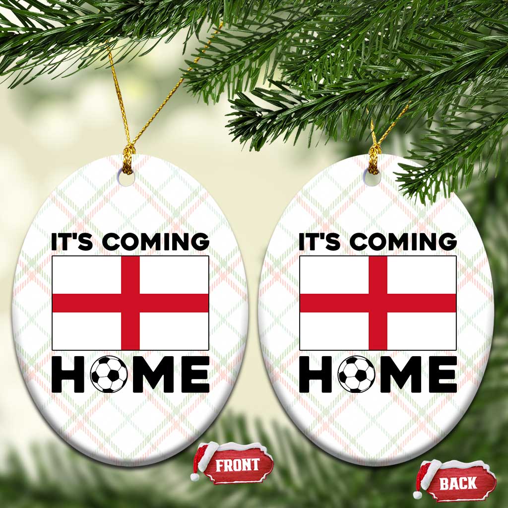 It is Coming Home England Football Flag Ceramic Ornament Patriotic Soccer Fans St Georges Cross Heritage Pride