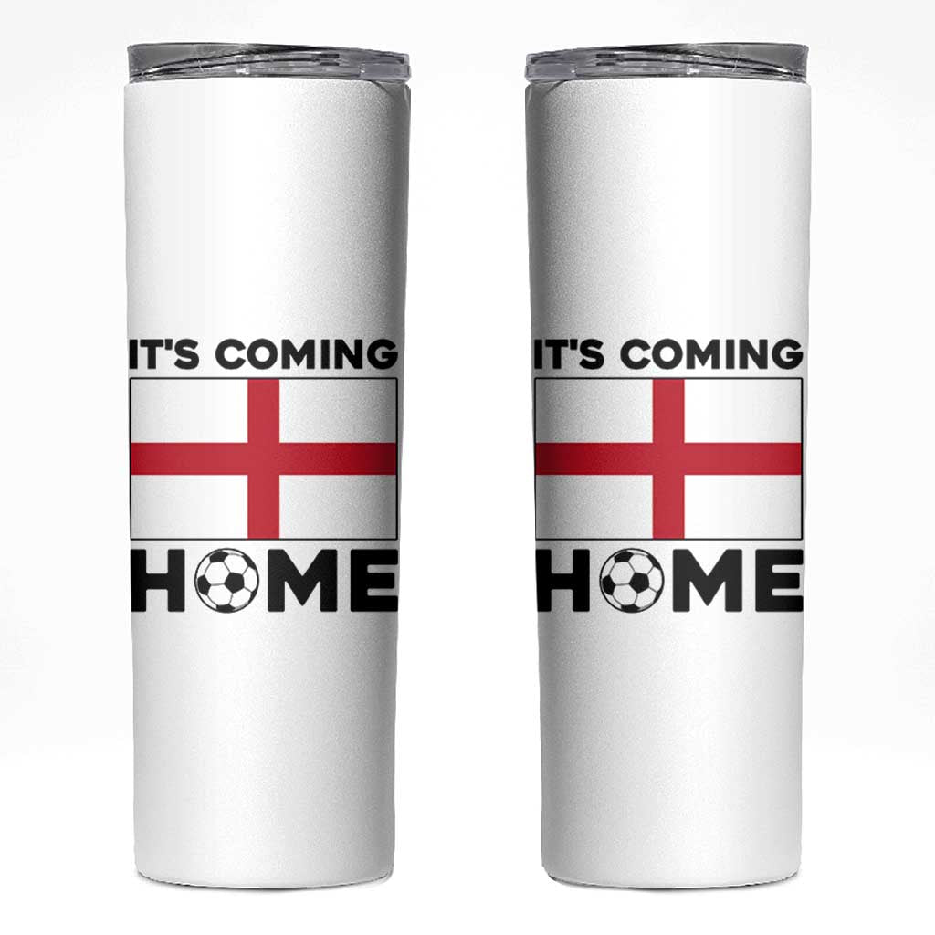 It is Coming Home England Football Flag Skinny Tumbler Patriotic Soccer Fans St Georges Cross Heritage Pride