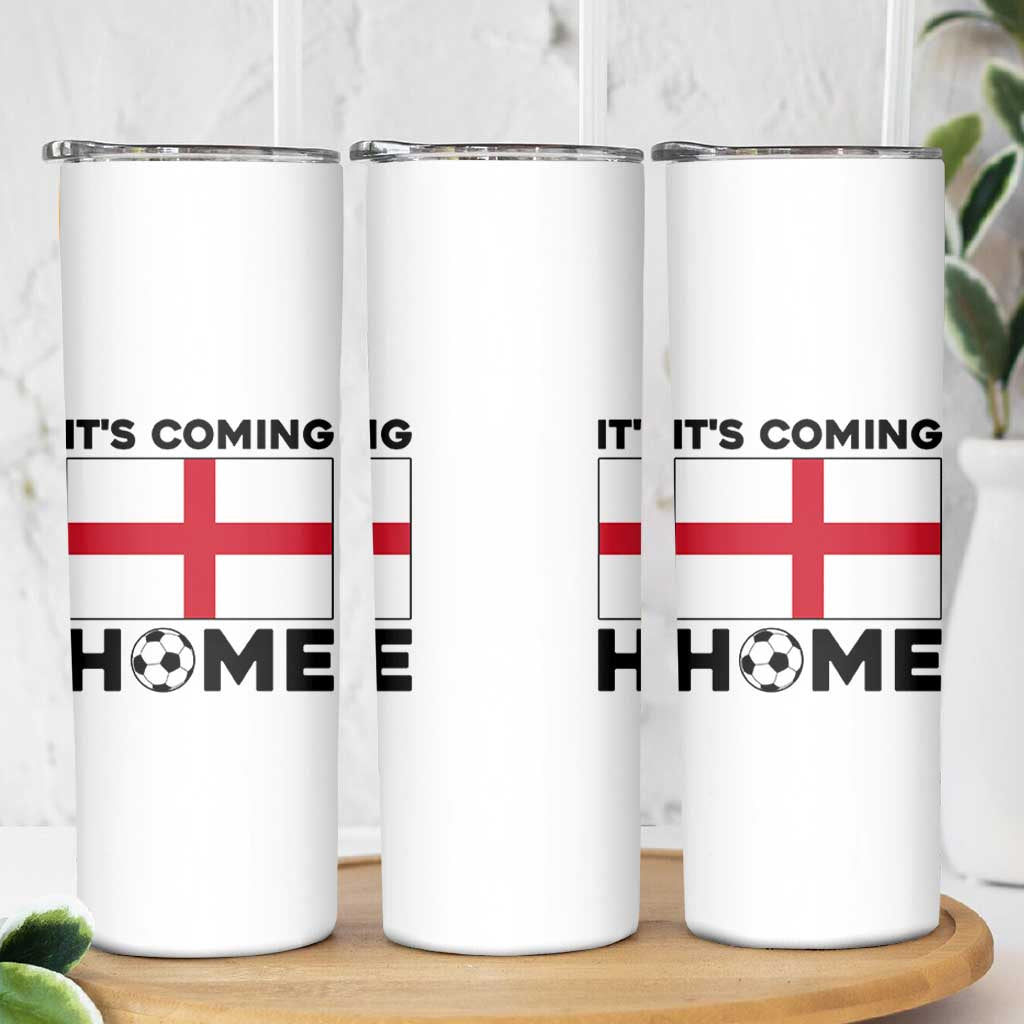 It is Coming Home England Football Flag Skinny Tumbler Patriotic Soccer Fans St Georges Cross Heritage Pride