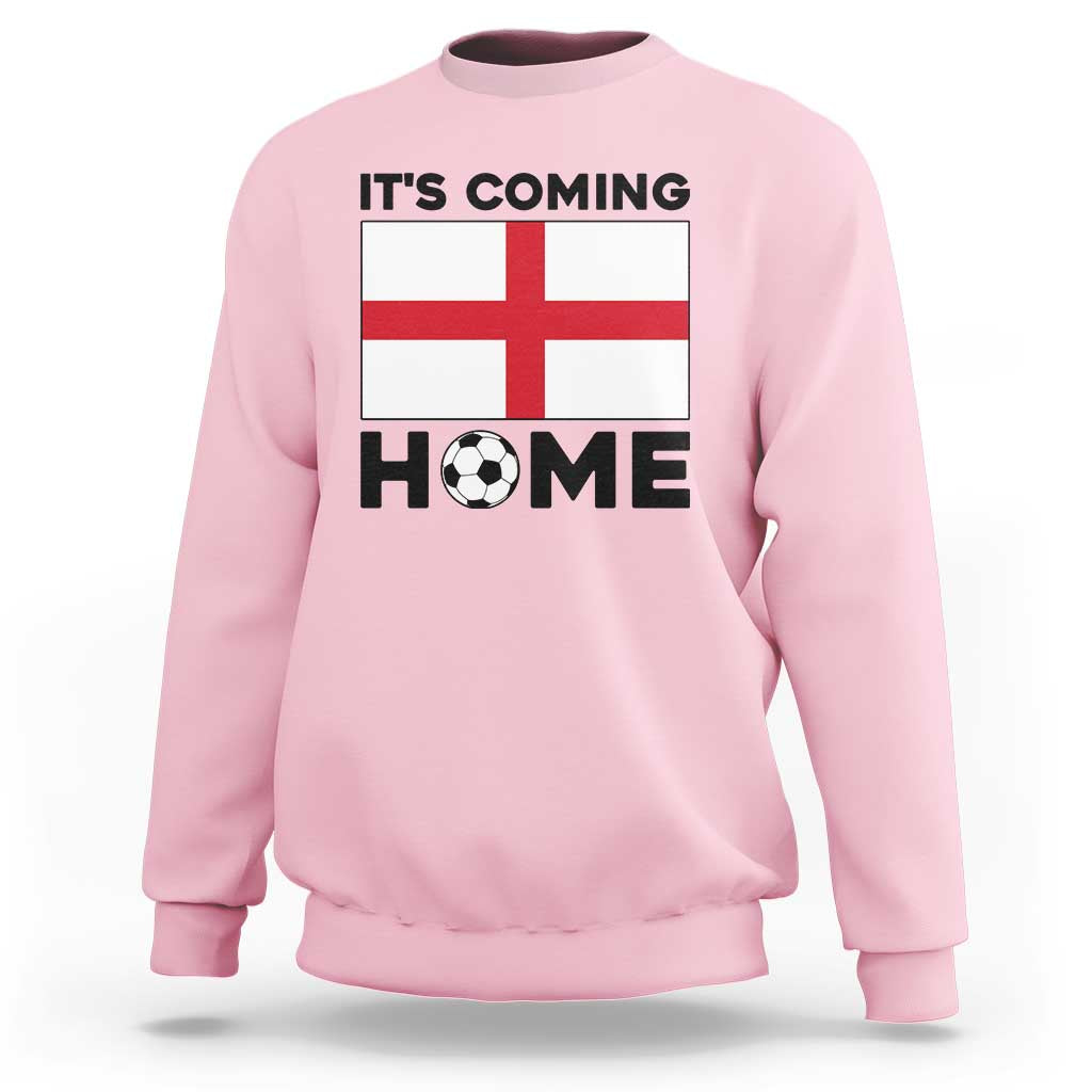 It is Coming Home England Football Flag Sweatshirt Patriotic Soccer Fans St Georges Cross Heritage Pride