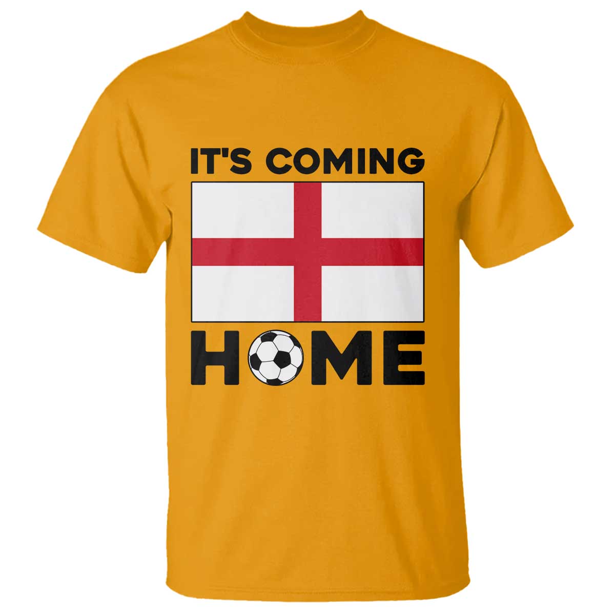 It is Coming Home England Football Flag T Shirt Patriotic Soccer Fans St Georges Cross Heritage Pride